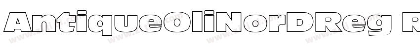 AntiqueOliNorDReg Re字体转换